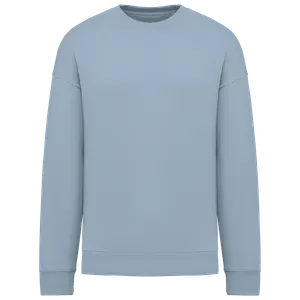 Sweat-shirt écoresponsable personnalisé à col rond oversize unisexe - Native Spirit | Aquamarine