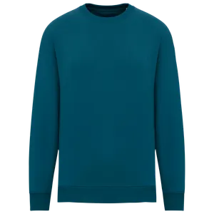 Sweat-shirt écoresponsable personnalisé à col rond oversize unisexe - Native Spirit | Peacock Green