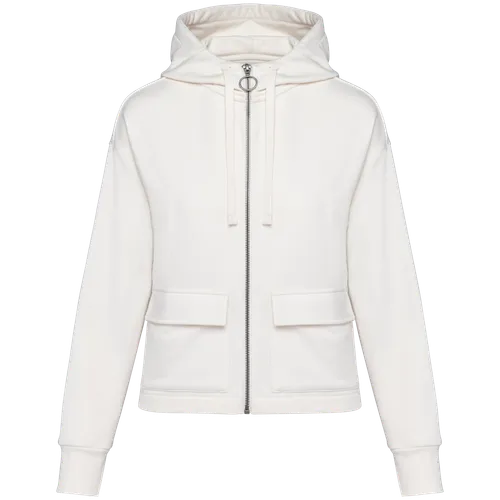 Sweat-shirt écoresponsable zippé à capuche personnalisé French Terry femme - Native Spirit