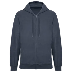 Sweat-shirt écoresponsable personnalisé en éponge zippé à capuche homme - Native Spirit | Navy Blue