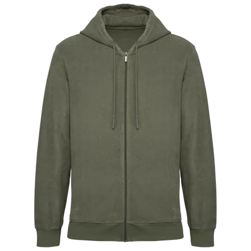 Sweat-shirt écoresponsable personnalisé en éponge zippé à capuche homme - Native Spirit