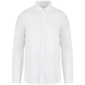 Chemise écoresponsable délavée personnalisée homme - Native Spirit | Washed white