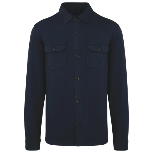 Surchemise écoresponsable délavée en molleton gratté personnalisé homme - Native Spirit