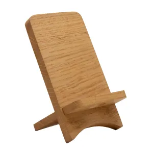 O27 - Support de portable publicitaire en chêne - fabrication française