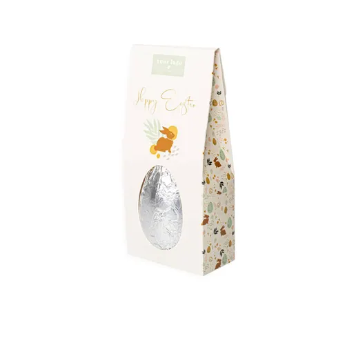 Œuf en chocolat dans une boîte