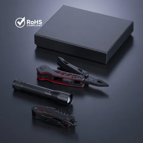 Optima set II : outil multifonctions, couteau de poche et lampe torche moyenne