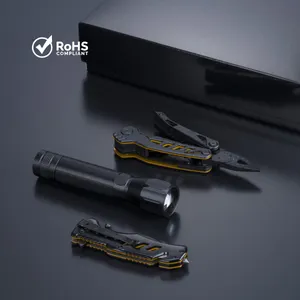 Optima set III : outil multifonctions, couteau de secours et grande lampe torche | Jaune