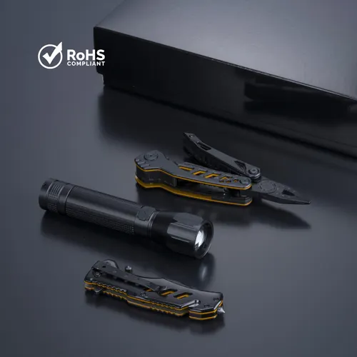 Optima set III : outil multifonctions, couteau de secours et grande lampe torche