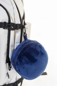 Oreiller de voyage publicitaire en RPET - Dreamfly | Bleu Foncé