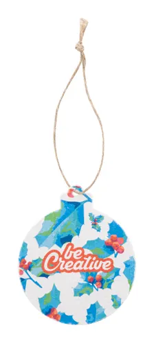 Ornement de sapin de Noël personnalisé en papier semence, rond personnalisé - CreaJul Seed