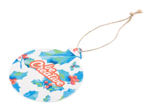 Ornement de sapin de Noël personnalisé en papier semence, rond personnalisé - CreaJul Seed