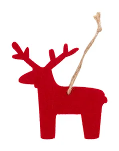 Ornement de sapin de Noël RPET, flocon de neige personnalisé - Joulox | Renne