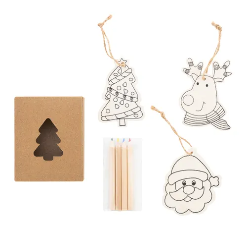 Ornements de sapin de Noël personnalisés à colorier - Oppland