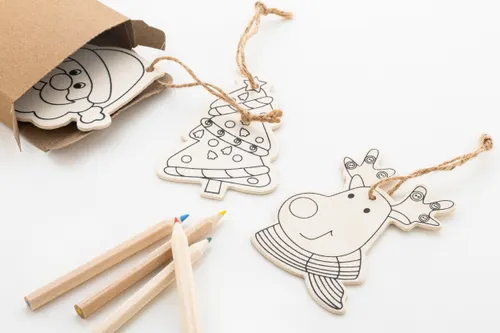 Ornements de sapin de Noël personnalisés à colorier - Oppland