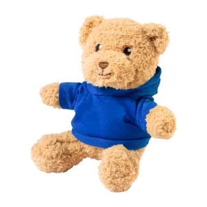Ours en peluche en RPET avec sweat à capuche - Hobear | Bleu