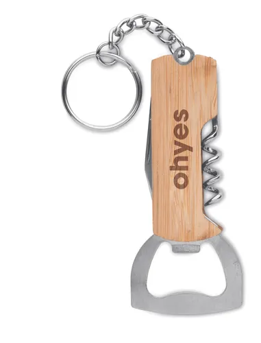 Outil de poche 3en1 en bambou personnalisable - Allin1