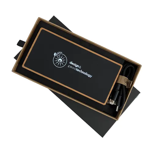 P32 - Powerbank EcoSun 10000 100% FSC® Bamboo personnalisé