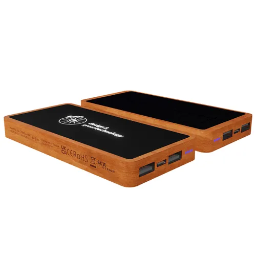 P32 - Powerbank EcoSun 10000 100% FSC® Bamboo personnalisé