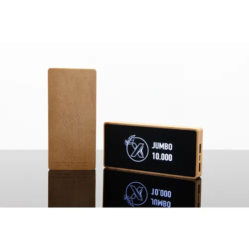 P46 - Powerbank EcoJumbo 10000 100% FSC® Maple personnalisé