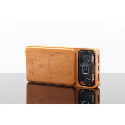 P48 - Powerbank MagTech 10000 100% FSC® Bamboo personnalisé