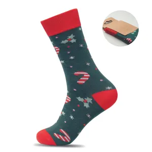 Paire de chaussettes de Noël personnalisées L - Soc Large | Vert