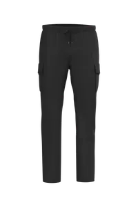 Pantalon cargo écoresponsable délavé French Terry homme - Native Spirit | Washed Black