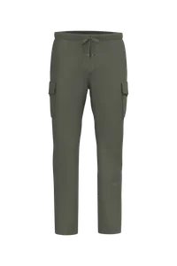 Pantalon cargo écoresponsable délavé French Terry homme - Native Spirit | Washed Organic Khaki