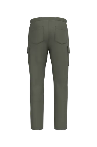 Pantalon cargo écoresponsable délavé French Terry homme - Native Spirit