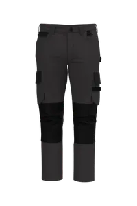 Pantalon de travail bicolore homme - WK. Designed To Work | Dark Grey / Black