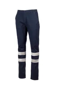 Pantalon en twill stretch de coton - ENGINE STRETCH REFLEX | Bleu marine