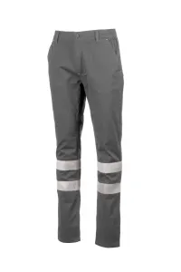 Pantalon en twill stretch de coton - ENGINE STRETCH REFLEX | Fumée