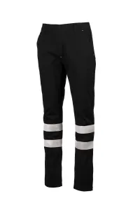 Pantalon en twill stretch de coton - ENGINE STRETCH REFLEX | Noir
