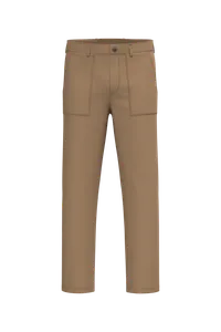 Pantalon utility écoresponsable délavé homme - Native Spirit | Washed Dark Camel