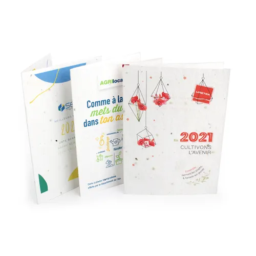 Papier graines 2 volets recto