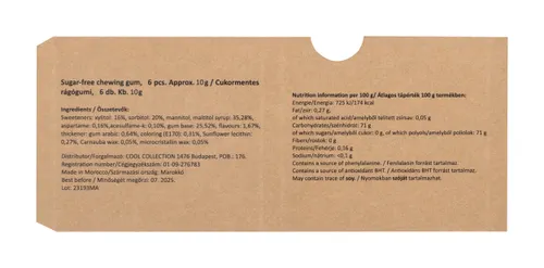 Paquet de chewing gum personnalisé - CreaChew 6 Eco