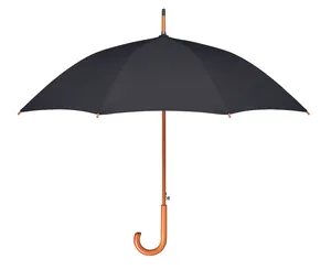 Parapluie 23,5'' RPET pongé personnalisable - Cumuli Rpet | Black
