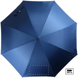 Parapluie personnalisé en rpet - Asperit | Bleu Foncé