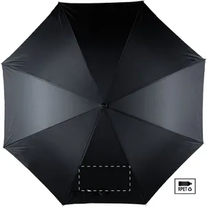 Parapluie personnalisé en rpet - Asperit | Noir