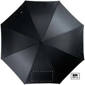 Parapluie personnalisé en rpet - Asperit | Noir