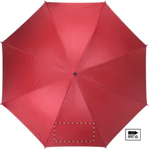Parapluie publicitaire en rpet - Resperit | Rouge / Naturelle