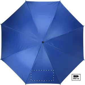 Parapluie publicitaire en rpet - Resperit | Bleu / Naturelle