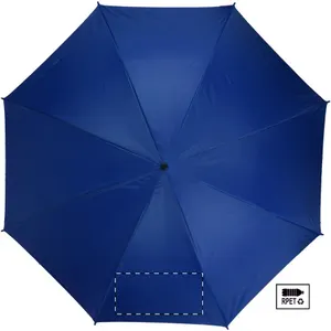 Parapluie publicitaire en rpet - Resperit | Bleu Foncé / Naturelle