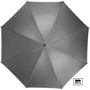 Parapluie publicitaire en rpet - Resperit | Gris / Naturelle