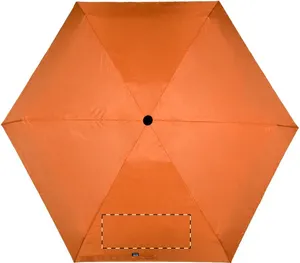 Parapluie pliant publicitaire en rpet - Miniboo | Orange