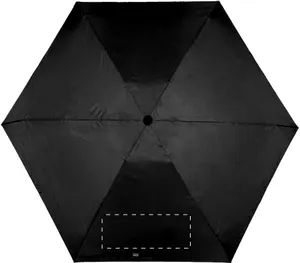 Parapluie pliant publicitaire en rpet - Miniboo | Noir