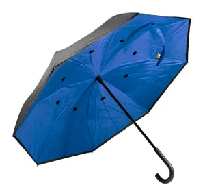 Parapluie réversible personnalisé RPET - Raura | Bleu