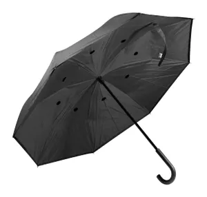 Parapluie réversible personnalisé RPET - Raura | Noir