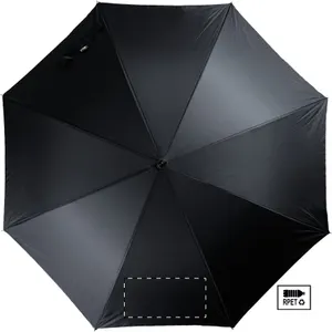 Parapluie RPET personnalisé - Fibratus | Noir