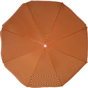Parasol publicitaire - Kuramo | Orange / Blanc