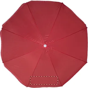 Parasol publicitaire - Kuramo | Rouge / Blanc